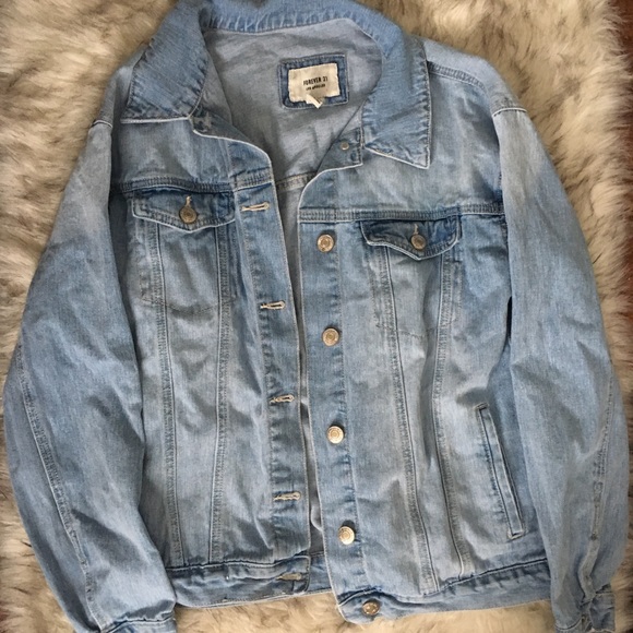 forever 21 light denim jacket